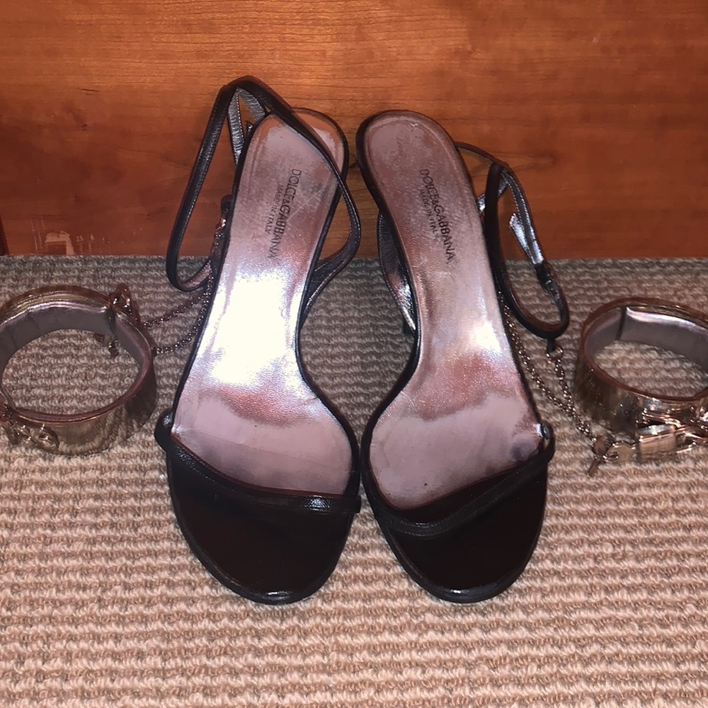 Dolce and Gabbana heels with ankle strap